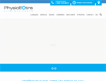 Tablet Screenshot of physioextra.ca